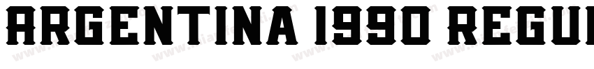 Argentina 1990 Regul字体转换